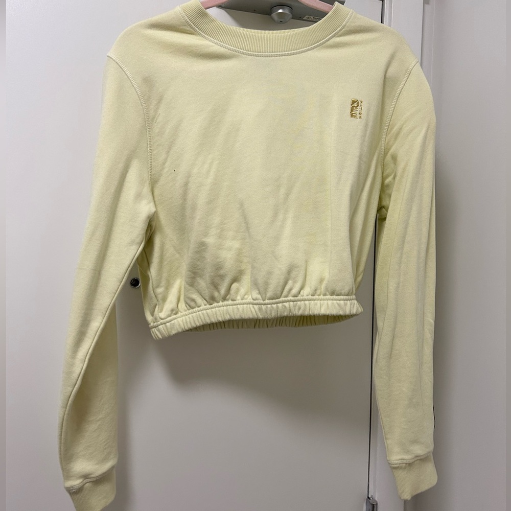 P.E.NATION CROPPED SWEATER LEMON/LIME